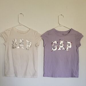 GAP Kids Cream and Lavender Tees (LL127)